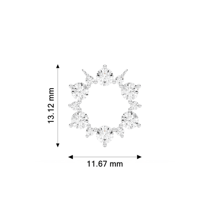 Kira – Round Diamond Circle Pendant