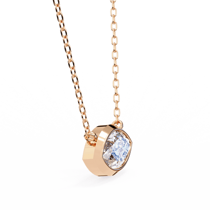 Erika - Bezel-Set Marquise Solitaire Diamond Pendant