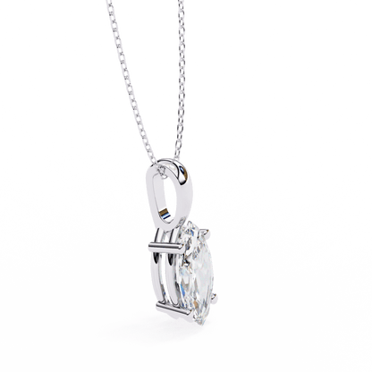 Ines - Marquise-Cut Solitaire Pendant