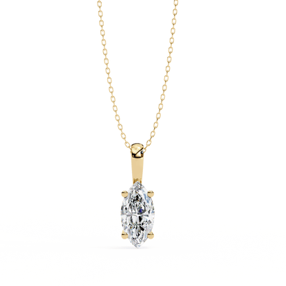 Ines - Marquise-Cut Solitaire Pendant