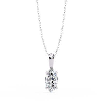 Ines - Marquise-Cut Solitaire Pendant