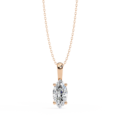 Ines - Marquise-Cut Solitaire Pendant