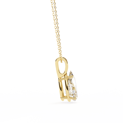 Irina - Pear-Cut Solitaire Pendant