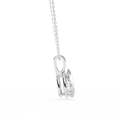 Irina - Pear-Cut Solitaire Pendant