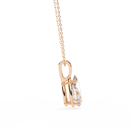 Irina - Pear-Cut Solitaire Pendant