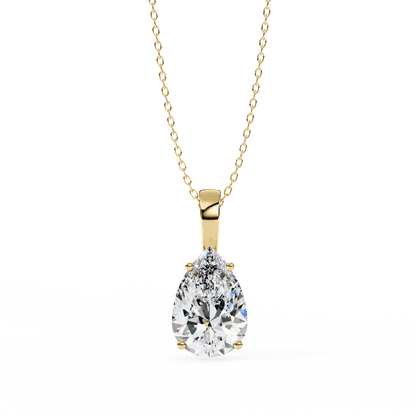 Irina - Pear-Cut Solitaire Pendant