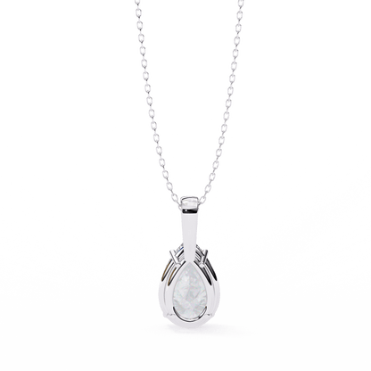 Irina - Pear-Cut Solitaire Pendant