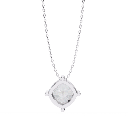 Julia – Compass-Set Cushion Solitaire Pendant