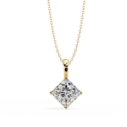Kendra – Princess-Cut Solitaire Pendant