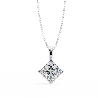 Kendra – Princess-Cut Solitaire Pendant