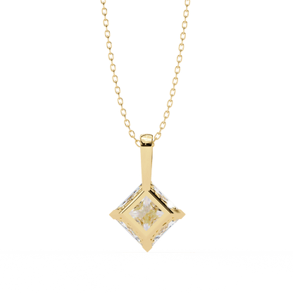 Kendra – Princess-Cut Solitaire Pendant