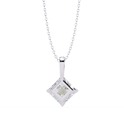 Kendra – Princess-Cut Solitaire Pendant