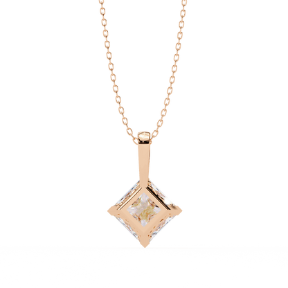 Kendra – Princess-Cut Solitaire Pendant
