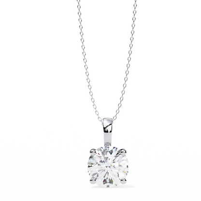Cindy– Cushion-Cut Solitaire Diamond Pendant with Filigree Basket