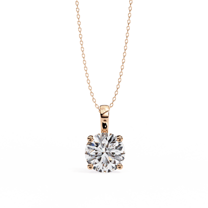 Cindy– Cushion-Cut Solitaire Diamond Pendant with Filigree Basket