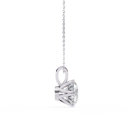 Connie – 6-Prong Round Diamond Solitaire Pendant