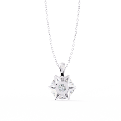 Connie – 6-Prong Round Diamond Solitaire Pendant