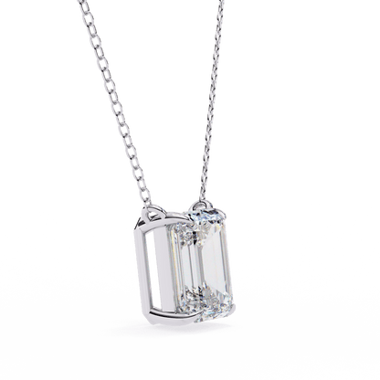 Farah – Emerald-Cut Solitaire Pendant