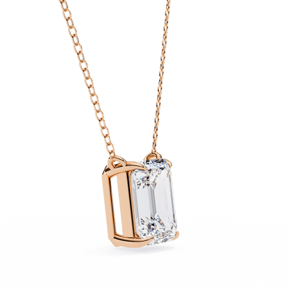 Farah – Emerald-Cut Solitaire Pendant