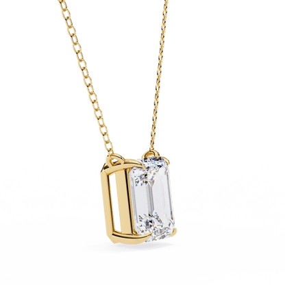 Farah – Emerald-Cut Solitaire Pendant