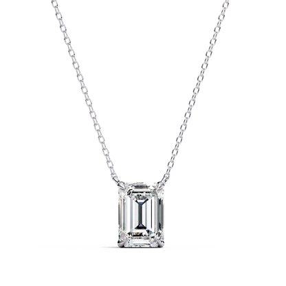 Farah – Emerald-Cut Solitaire Pendant