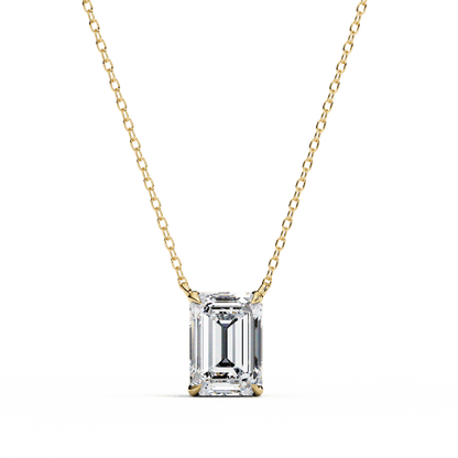 Farah – Emerald-Cut Solitaire Pendant