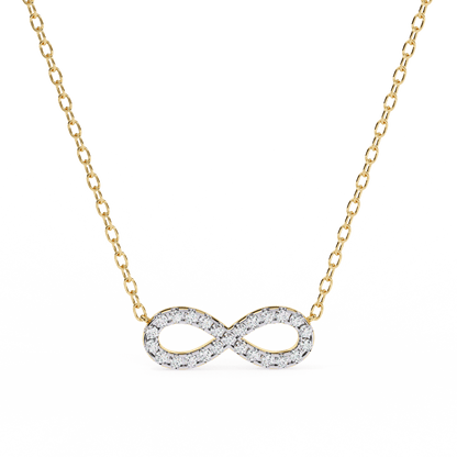 Imani – Round Diamond Infinity Pendant