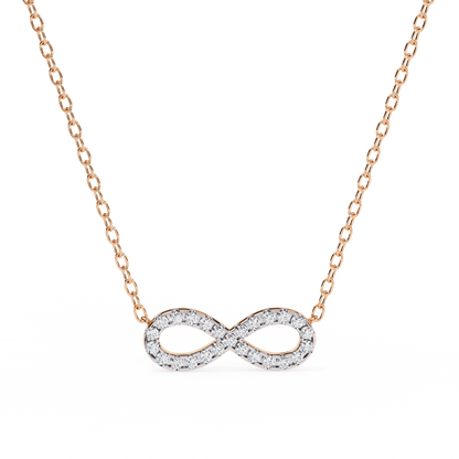 Imani – Round Diamond Infinity Pendant