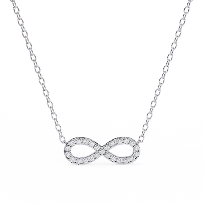 Imani – Round Diamond Infinity Pendant