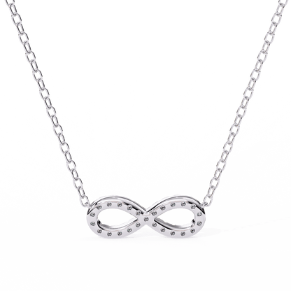 Imani – Round Diamond Infinity Pendant