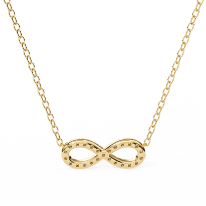 Imani – Round Diamond Infinity Pendant