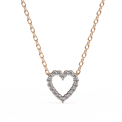 Janice – Heart-Shaped Diamond Pendant