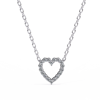 Janice – Heart-Shaped Diamond Pendant