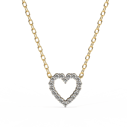 Janice – Heart-Shaped Diamond Pendant