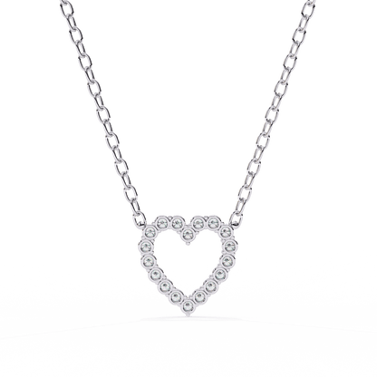 Janice – Heart-Shaped Diamond Pendant