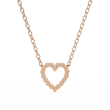 Janice – Heart-Shaped Diamond Pendant
