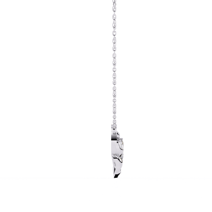 Elowen – Marquise Diamond Sculpted Leaf Pendant
