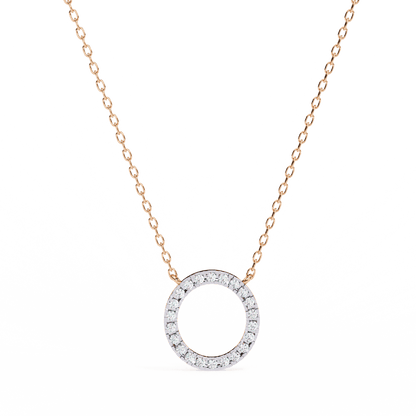 Joanne – Pavé Diamond Halo Pendant
