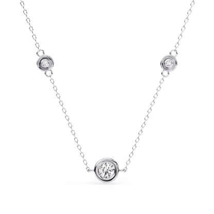 Joy – Triple Bezel-Set Diamond Accent Pendant
