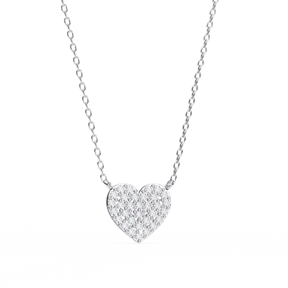 Kaitlyn – Pave Heart Diamond Pendant