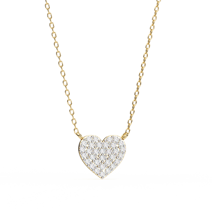 Kaitlyn – Pave Heart Diamond Pendant