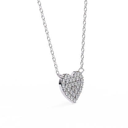 Kaitlyn – Pave Heart Diamond Pendant