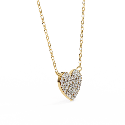 Kaitlyn – Pave Heart Diamond Pendant