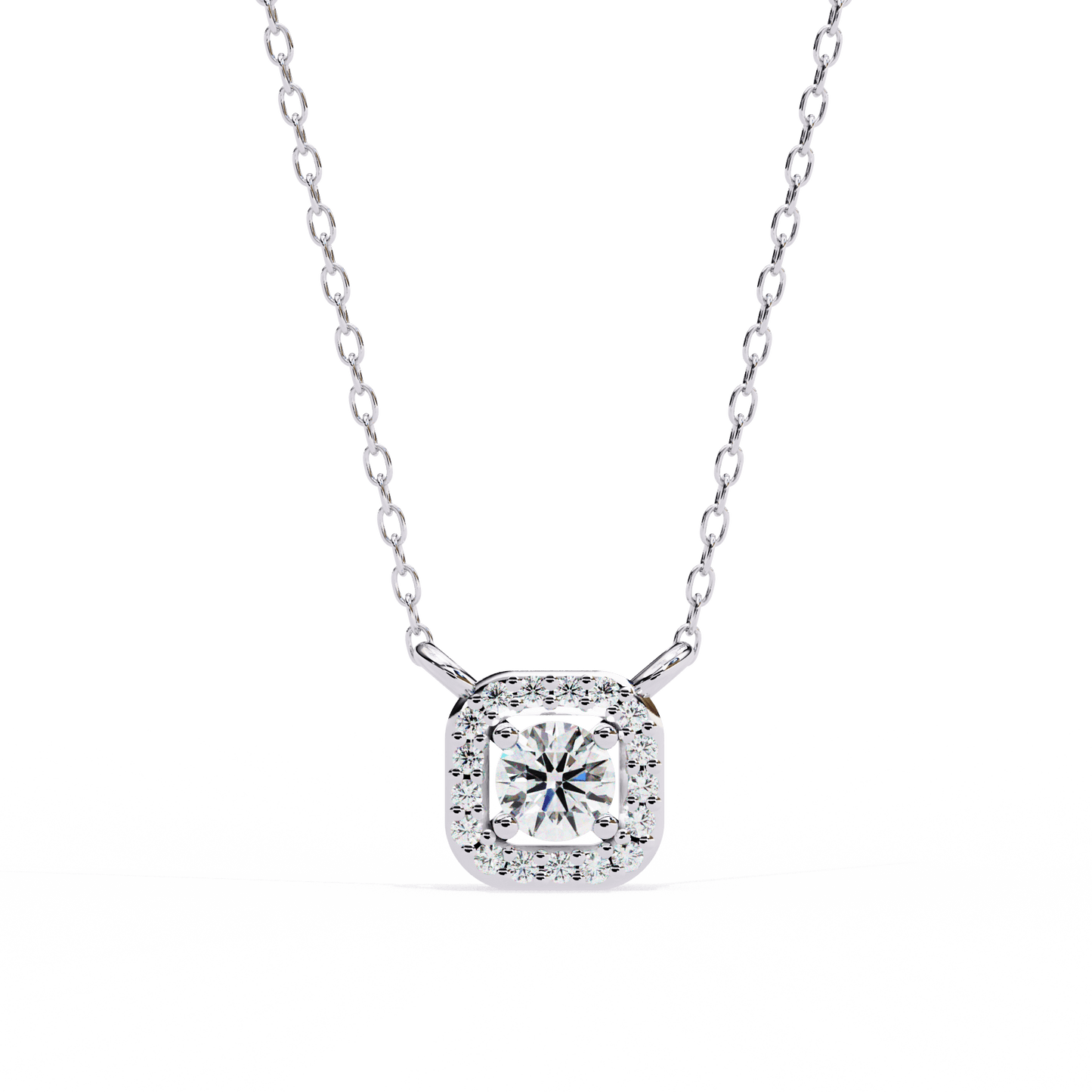 Mandy – Halo Diamond Pendant
