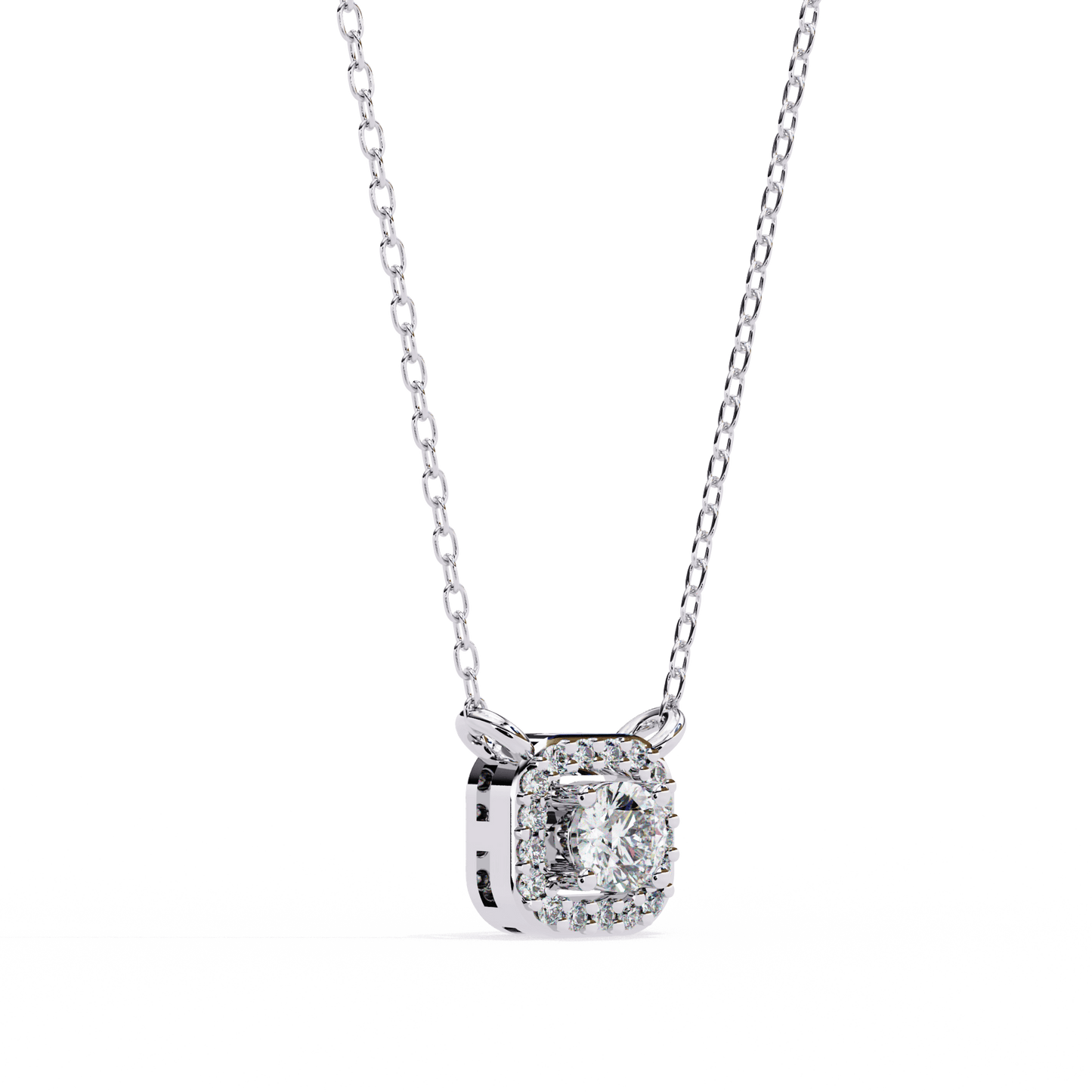 Mandy – Halo Diamond Pendant