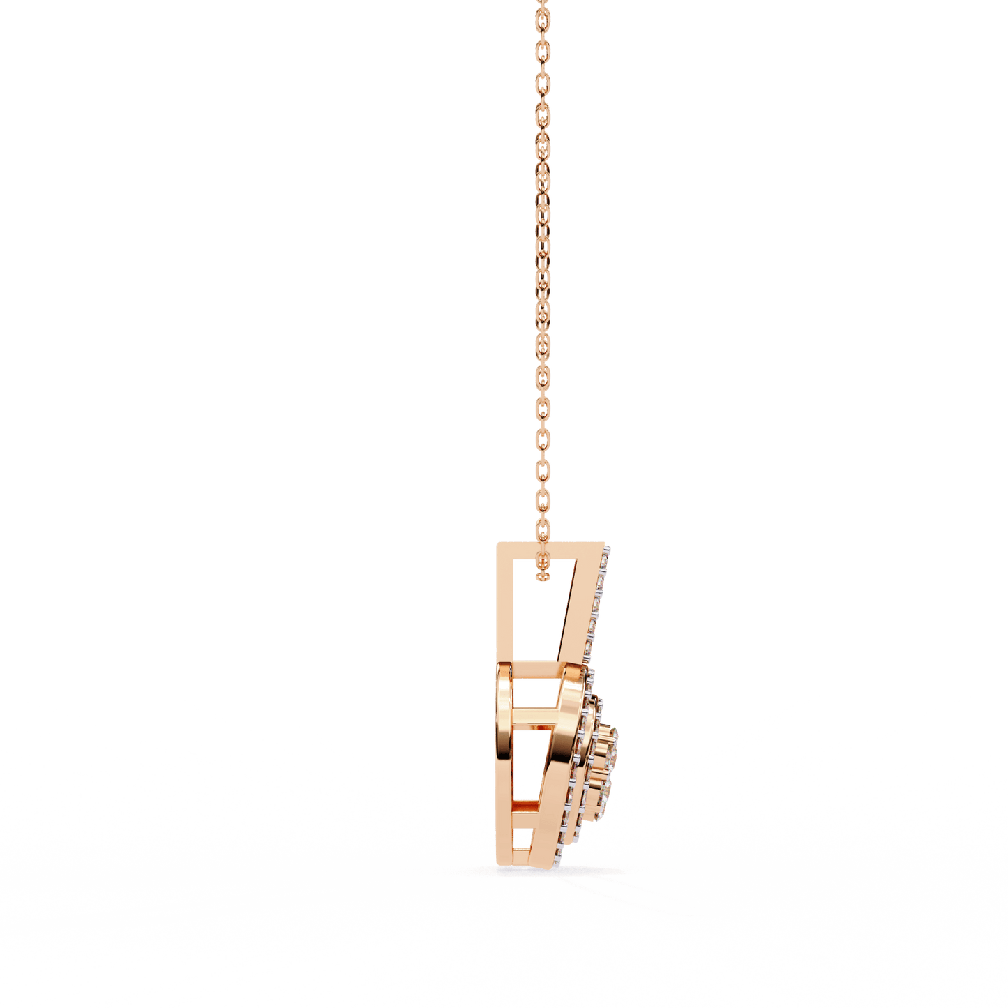 Neha – Illusion Cluster Double Halo Pendant