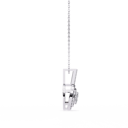 Neha – Illusion Cluster Double Halo Pendant