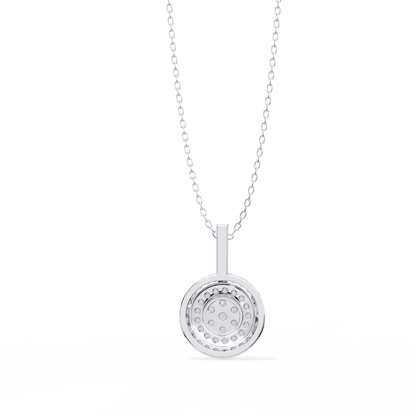 Neha – Illusion Cluster Double Halo Pendant