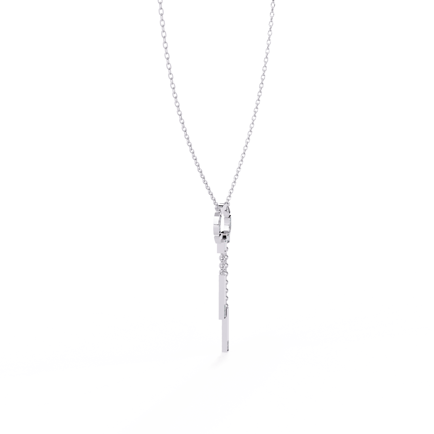 Sonia – Diamond Cascade Circle Pendant