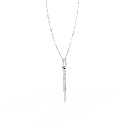 Sonia – Diamond Cascade Circle Pendant